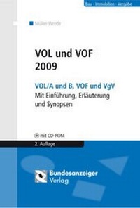 Abbildung von: VOL und VOF 2009 - Reguvis Fachmedien