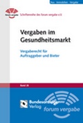 Cover: Vergaben im Gesundheitsmarkt - Reguvis Fachmedien