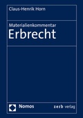 Cover: Materialienkommentar Erbrecht - Nomos