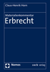 Enlarge image Cover: Materialienkommentar Erbrecht - Nomos