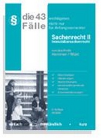 Bild vergrößern Bild: die 43 wichtigsten Fälle zum Immobiliarsachenrecht - Hemmer-Wüst