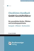 Cover: Checklisten Handbuch GmbH-Gesch&auml;ftsf&uuml;hrer - Reguvis Fachmedien