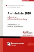 Cover: Ausfuhrliste 2010 - Reguvis Fachmedien