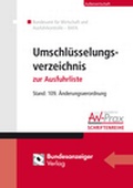 Cover: Umschl&uuml;sselungsverzeichnis - Reguvis Fachmedien