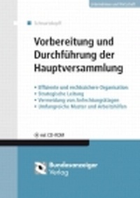 Abbildung von: Vorbereitung und Durchführung der Hauptversammlung - Reguvis Fachmedien