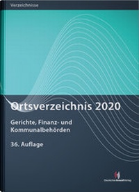 Abbildung von: Ortsverzeichnis 2020 - Deutscher Anwaltverlag
