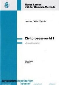 Abbildung von: ZPO I - Hemmer-Wüst