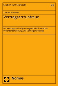 Abbildung von: Vertragsarztuntreue - Nomos