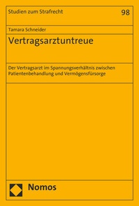 Abbildung von: Vertragsarztuntreue - Nomos