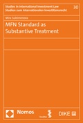 Cover: MFN Standard as Substantive Treatment - Nomos