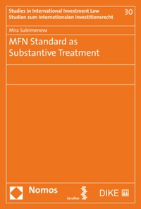 Enlarge image Cover: MFN Standard as Substantive Treatment - Nomos