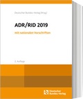 Abbildung von: ADR / RID 2019 mit nationalen Vorschriften - Deutscher Bundes-Verlag