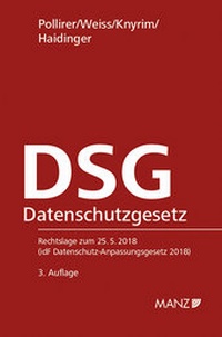Enlarge image Cover: DSG Datenschutzgesetz - Manz