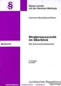 Cover: Assessor-Kateikarten - Strafprozessrecht im &Uuml;berblick - Hemmer-W&uuml;st