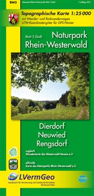 Abbildung von: Naturpark Rhein-Westerwald, Blatt 3 (Süd) - Dierdorf, Neuwied, Rengsdorf (WR) - Landesamt für Vermessung und Geobasisinformation Rheinland-Pfalz