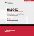 Cover: HADDEX Handbuch der deutschen Exportkontrolle - Reguvis Fachmedien