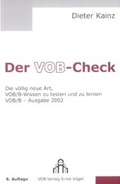 Cover: Der VOB-Check - Druck+Verlag Ernst V&ouml;gel