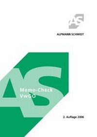 Abbildung von: Memo-Check VwGO - Alpmann Schmidt