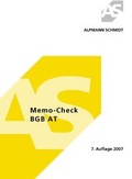 Bild: Memo Check BGB AT - Alpmann Schmidt