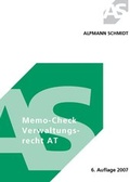 Cover: Memo-Check Verwaltungsrecht AT - Alpmann Schmidt