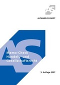 Cover: Memo-Ceck Handels- und Gesellschaftsrecht - Alpmann Schmidt