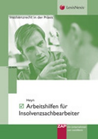 Abbildung von: Arbeitshilfen für Insolvenzsachbearbeiter - ZAP