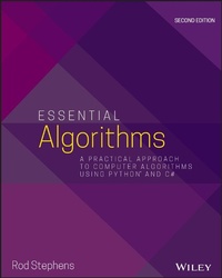 Enlarge image Cover: Essential Algorithms: A Practical Approach to Computer Algorithms Using Python and C# - Wiley