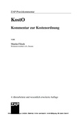 Cover: Kostenordnung - ZAP