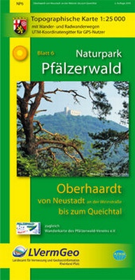 Abbildung von: Naturpark Pfälzerwald /Oberhaardt von Neustadt an der Weinstraße bis zum Queichtal - Landesamt für Vermessung und Geobasisinformation Rheinland-Pfalz
