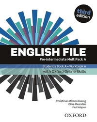 Enlarge image Cover: English File third edition: Pre-intermediate. MultiPACK A with iTutor and Online Skills - Oxford University Press