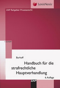 Enlarge image Cover: Handbuch für die strafrechtliche Hauptverhandlung - ZAP