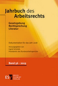 Abbildung von: Jahrbuch des Arbeitsrechts 56 - Erich Schmidt Verlag