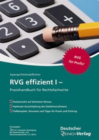Enlarge image Cover: RVG effizient I - Praxishandbuch für Rechtsfachwirte - ZAP