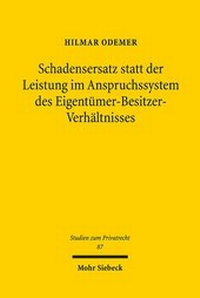 Abbildung von: Schadensersatz statt der Leistung im Anspruchssystem des Eigentümer-Besitzer-Verhältnisses - Mohr Siebeck