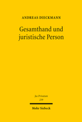 Cover: Gesamthand und juristische Person - Mohr Siebeck