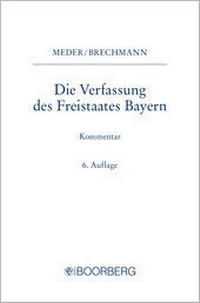 Abbildung von: Die Verfassung des Freistaates Bayern - Boorberg