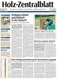 Bild vergrößern Bild: Holz-Zentralblatt - DRW-Verlag Weinbrenner GmbH & Co.