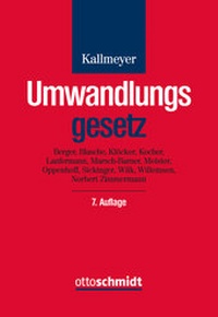 Abbildung von: Umwandlungsgesetz - Otto Schmidt Verlag