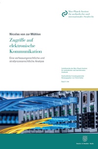 Abbildung von: Zugriffe auf elektronische Kommunikation - Duncker & Humblot