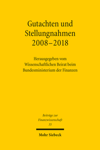 Abbildung von: Gutachten und Stellungnahmen 2008-2018 - Mohr Siebeck