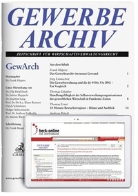 Bild vergrößern Bild: Gewerbearchiv - GewArch - C.H.BECK