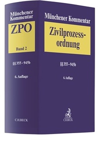 Abbildung von: Münchener Kommentar zur Zivilprozessordnung - Band 2 - C.H.BECK