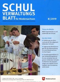 Abbildung von: Schulverwaltungsblatt für Niedersachsen - Liskow Verlag