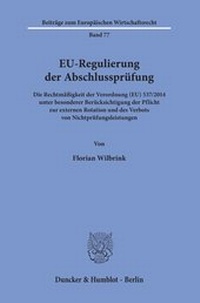Abbildung von: EU-Regulierung der Abschlussprüfung - Duncker & Humblot