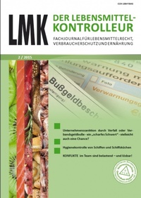 Abbildung von: LMK - Der Lebensmittelkontrolleur - Bundesverband der Lebensmittelkontrolleure