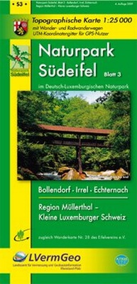 Abbildung von: Naturpark Südeifel /Irrel, Bollendorf, Echternach, Region Müllerthal - Kleine Luxemburger Schweiz (WR) - Landesamt für Vermessung und Geobasisinformation Rheinland-Pfalz
