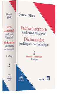 Abbildung von: Fachwörterbuch Recht und Wirtschaft  Band 2: Deutsch-Französisch - C.H.BECK