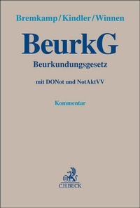 Abbildung von: Beurkundungsgesetz: BeurkG - C.H.BECK