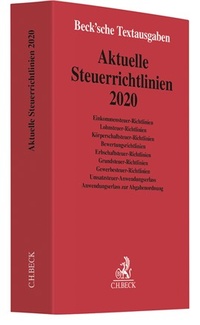 Abbildung von: Aktuelle Steuerrichtlinien 2020 - C.H.BECK