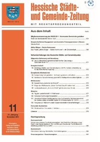 Abbildung von: Hessische Städte- und Gemeindezeitung - Hessischer Städte- und Gemeindebund